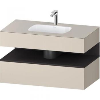 Duravit Qatego Möbelwaschtisch 100x55x60cm, graumatt