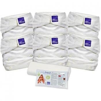 Bambino Mio All-in-One Miosolo Nappy Bundle, White