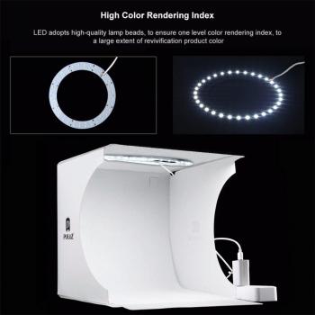 Dimmable Photography Light Box Kit with Backdrops