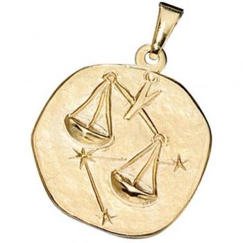 Gelbgold 333 Waage-Charme von JOBO für Damen