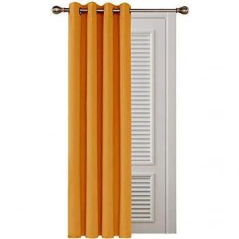 Deconovo Insulated Eyelet Curtain – 52x108, Flame Orange