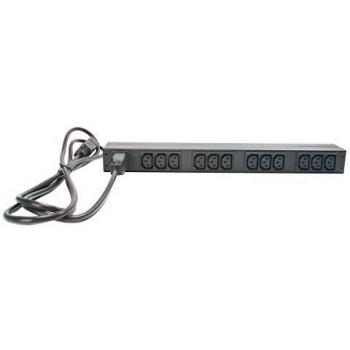 Schneider Electric AP9565 PDU de Rack, Básica, 1U, 16A, 208/230V, (12)