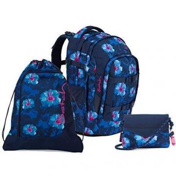 Mädchen‑Rucksack‑Set „Waikiki Blue“ – 3-teilig