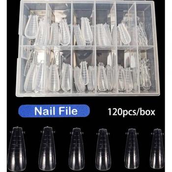 120PCS Nail Art Dual Forms for Poly Gel