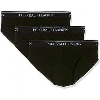 Slip Uomo RALPH LAUREN Black Low rise brf 3 pack