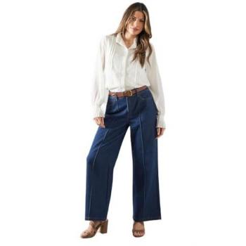 Womens Ruffled Pleat Blouse