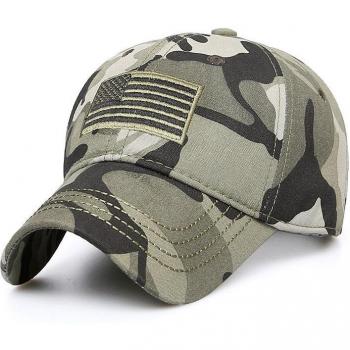 Gorra de Algodón para Pesca con Diseño de Camuflaje