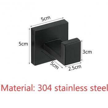 Ganchos de Aluminio para Baño en Blanco y Negro
