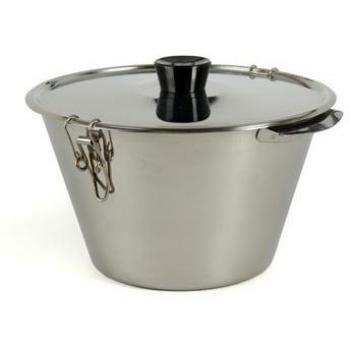 Flanero inoxidable con tapa 18 cm