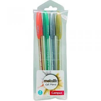 Bolsa de 4 Bolígrafos Trigel Metallic de Campus