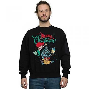 Felpa da uomo Disney Ariel Merry Christmas