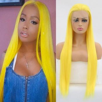 Cosplay RondoMalla Peluca Larga Amarilla
