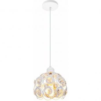 Lampe Suspendue Ø20cm Abat-jour Blanc Cristal