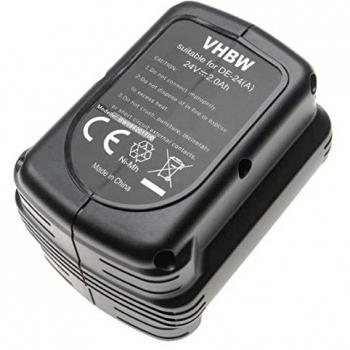 Batterie 24V NiMH 2000mAh pour Dewalt DC222KA, DC222KB, DC223KA, DC223KB, DC224KA