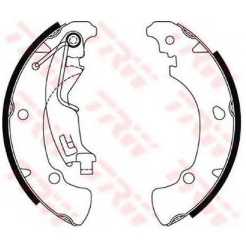 TRW GS8487 Bremsbacken-Set