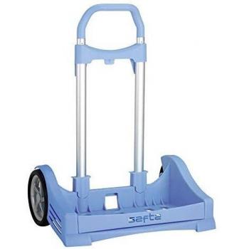 LightBlue Safta 28L Dual‑Wheel Backpack