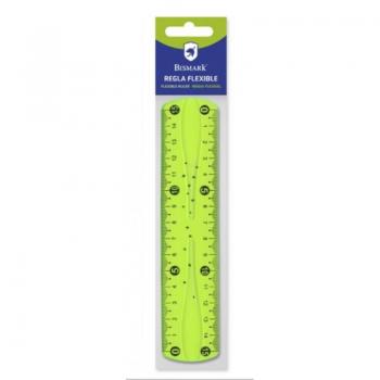 Regla de escritorio 150 mm Bismark, PVC