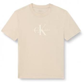 Polo Calvin Klein Jeans T-Shirt Shiny Monologo a Maniche Lunghe