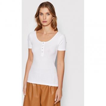 Pieces Kitte Bluse in Weiß Slim Fit