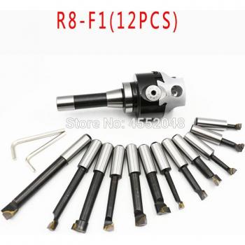 Tête d'alésage R8-F1-18-75mm avec accessoires carbure