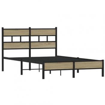 Chêne Sonoma cadre de lit 120x190 cm (sans matelas) – Vidaxl