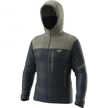 Chaqueta con capucha Dynafit Radical Primaloft para hombre, color azul oscuro y beige, material PrimaLoft, diseño de midlayer