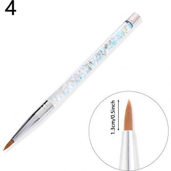 Nail Art Liner Brush Set with 7 Sizes for Gel Painting