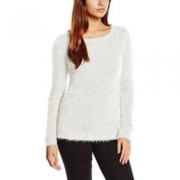 Suéter Tom Tailor cool featheryarn mujer, blanco (Whisper White 8210) XL