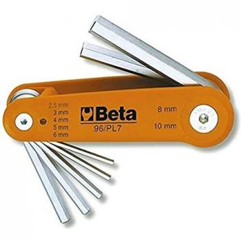 Juego de llaves acodadas cromadas Beta Tools 96/PL7