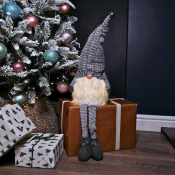 79cm Dark Grey Battery Operated Christmas Gonk with Dangly Legs