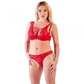 Spitzenbody in Rot, Größe S