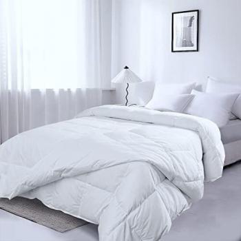 King Size Cotton Goose Down Feather Duvet, All Season