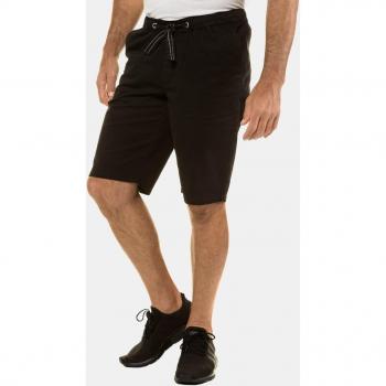Bermuda uomo 4XL neri taglio dritto cotone JP1880
