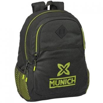 Mochila Escolar 44cm Munich Beat Negra 612422665 SAFTA