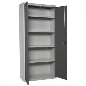 Armario SimonRack Multiuso PROF.MON 180x60x40 con 2 a 4 Secciones, Gris/Anaranjado
