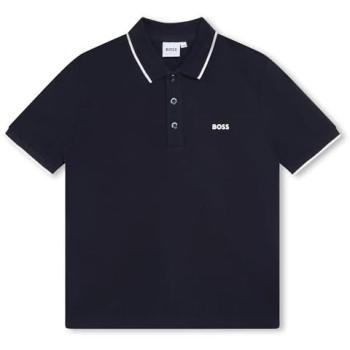 Polo Garçon BOSS avec Logo Bleu