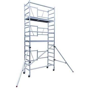 Andamio de Aluminio 5.7 m con Estabilizadores Plegable