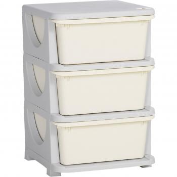 Estante de Brinquedos com 3 Gavetas para Crianças