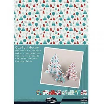 Pack de 40F carton décor 25x35cm