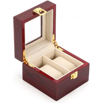 Luxury Red Wood Watch Holder
