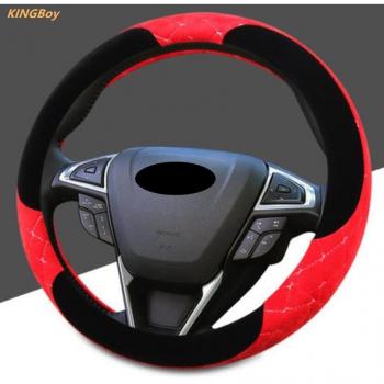 Funda de volante cosida a mano para Ford Focus