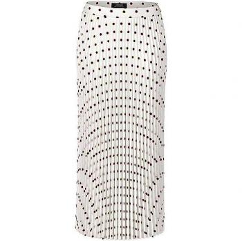 Marc Cain Maxirock mit Plisseefalten | Offwhite | 40