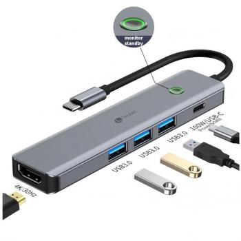 Adaptador Multiport Leotec USB-C a HDMI y USB-A