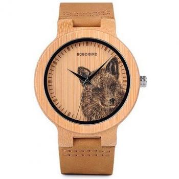 BOBO BIRD Men's Quartz Watch with 3D Print Dial