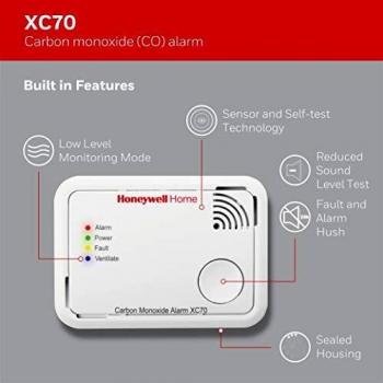 Honeywell Detector de Monóxido de Carbono XC70-ESPT-A