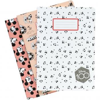 Set di 3 Quaderni A5 Disney Topolino 100° Anniversario