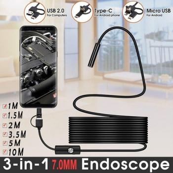 USB Typ C Inspektionskamera 7mm für Android