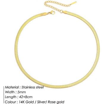 Choker luxe en acier inoxydable 316L