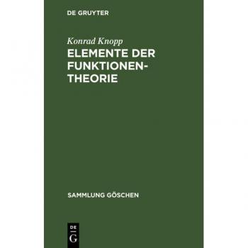 Knopp, Konrad: Elemente der Funktionentheorie