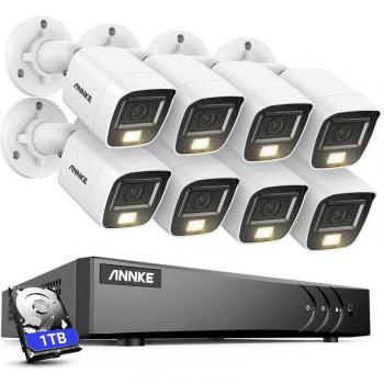 Annke 3K DVR Komplettset mit 8 Analog-Röhrenkameras